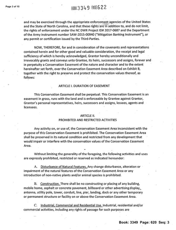 Recorded conservation easement page 03