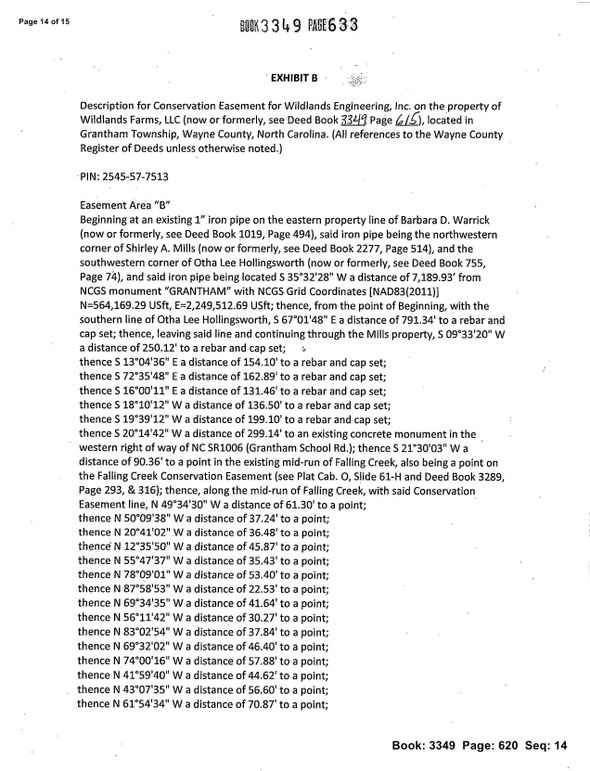 Recorded conservation easement page 14