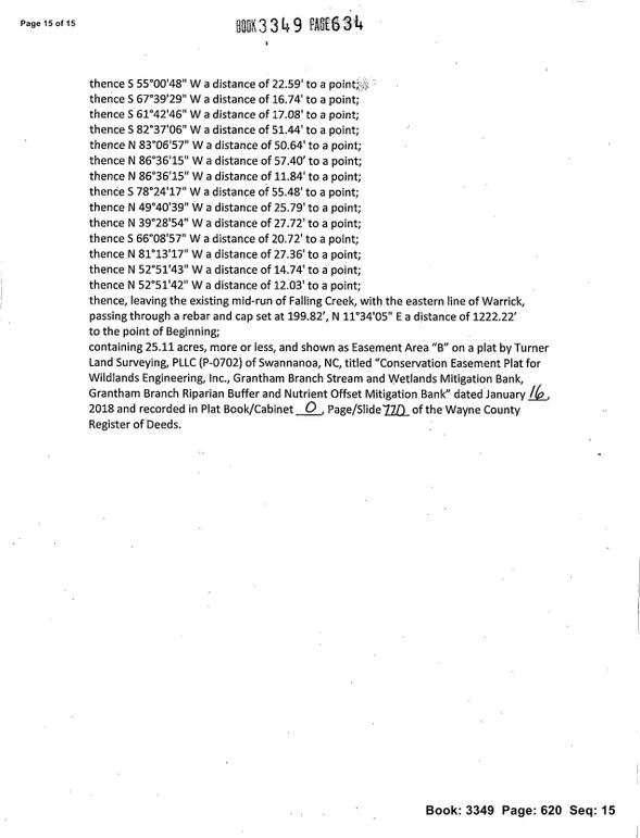 Recorded conservation easement page 15