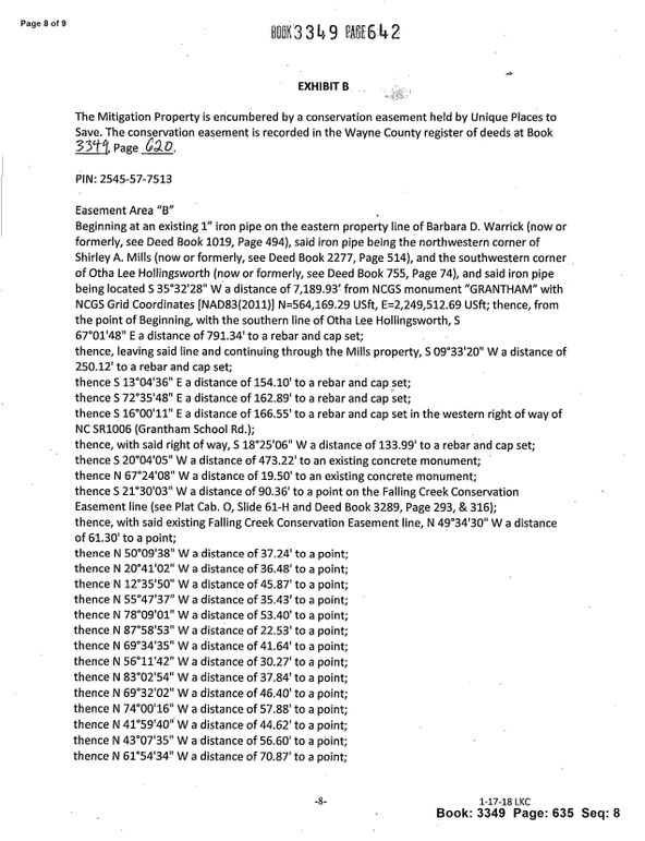 Recorded land use easement page 8