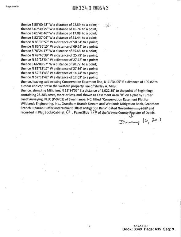 Recorded land use easement page 9