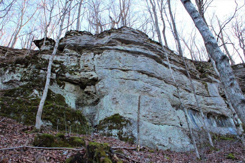 035 impressive north-facing limestone bluff