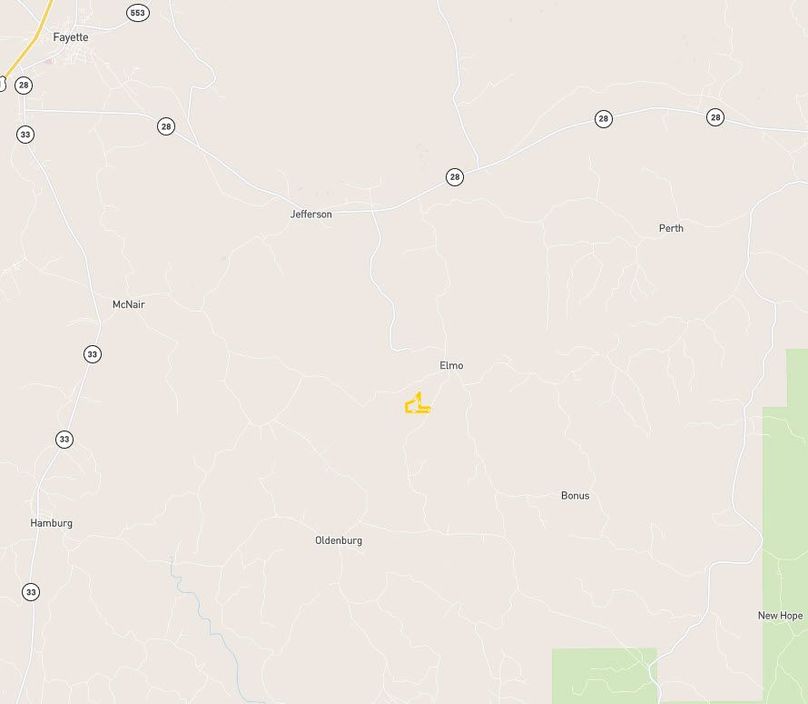 44 ac. franklin co. location map