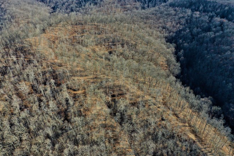 010 overhead view showing the ridgetop and the trail infrastructure