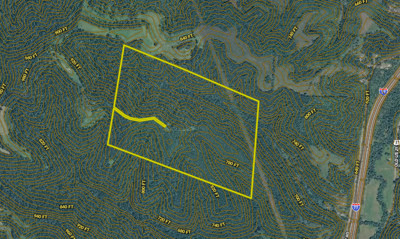 Aerial topo - stevens 143 - wood county wv