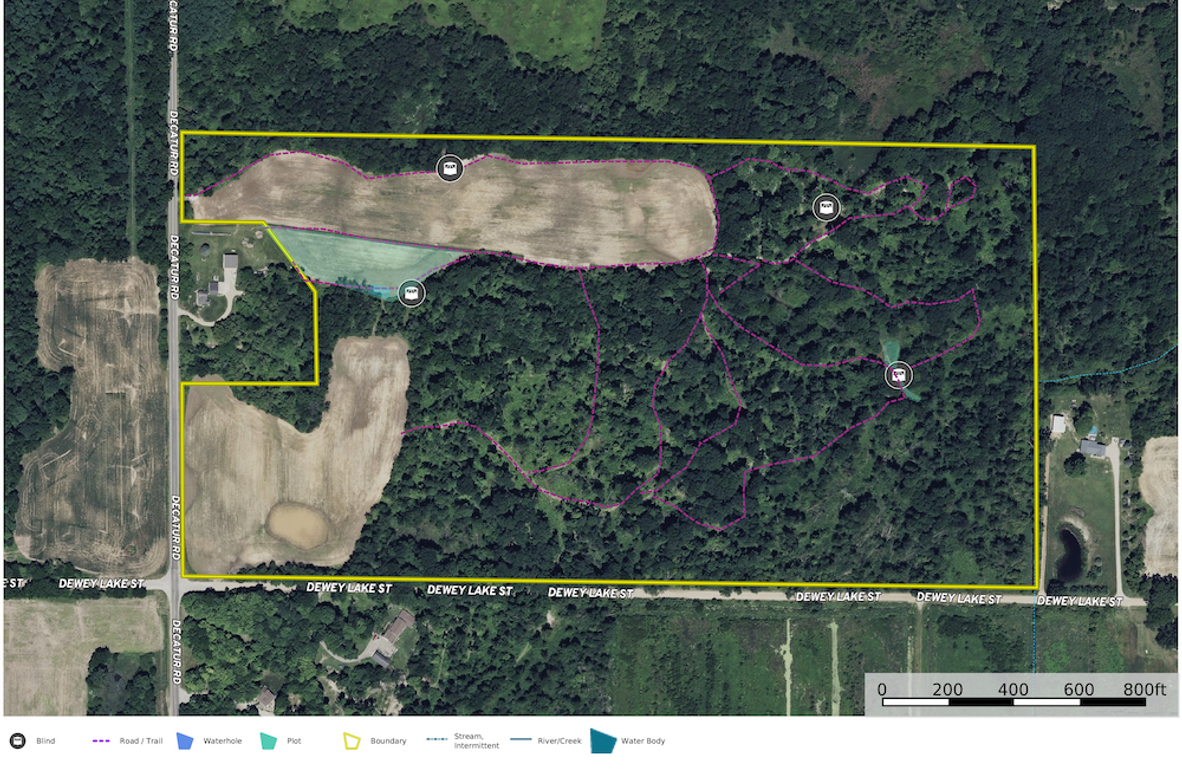 Aerial Plots, Blinds, Trails