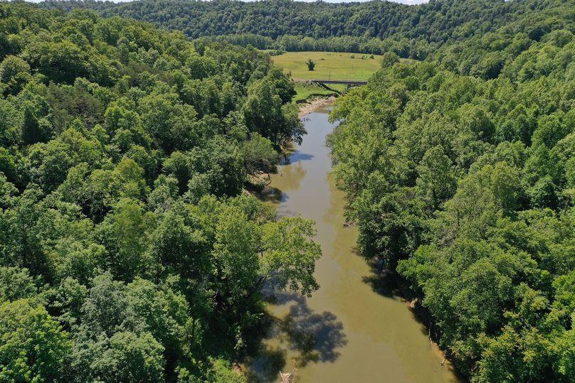 010 aerial drone shot along the north boundary looking to the east