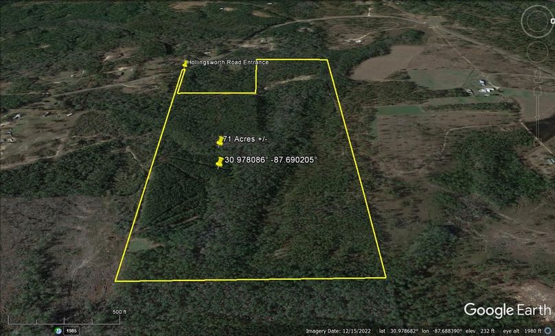 Aerial #5 Approx. 71 Acres Baldwin County, AL