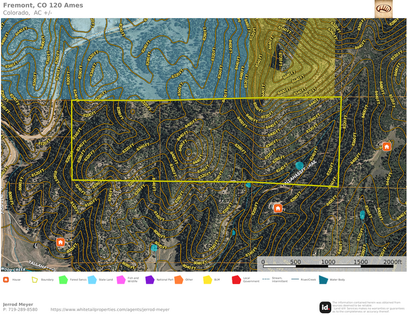 Fremont, CO 120 Ames Topo