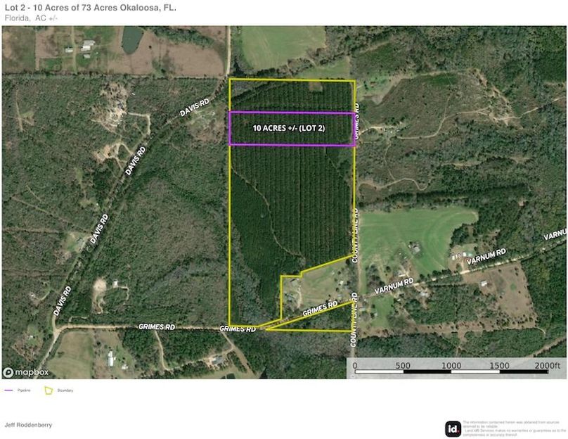 Aerial #1 - Lot 2 - 10 Acres Okaloosa, FL - Digital Business Corp