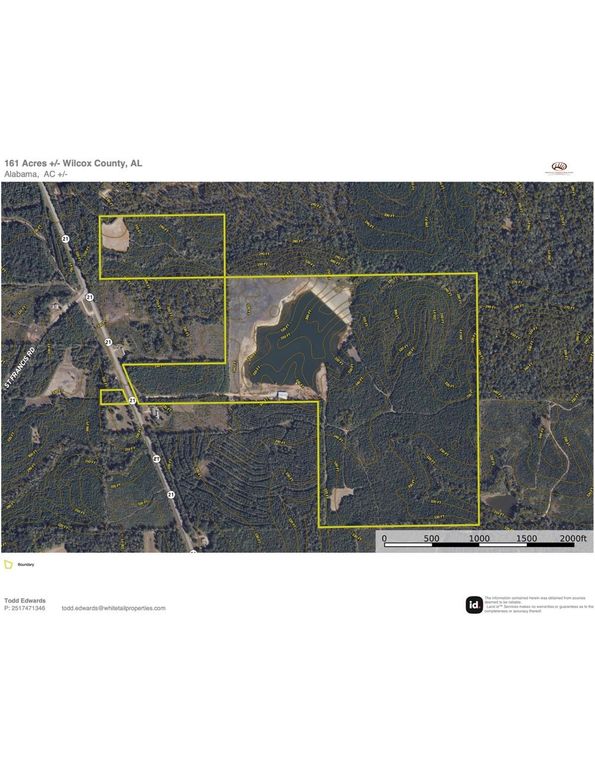 Aerial #2 Approx. 161 Acres Wilcox County, AL 