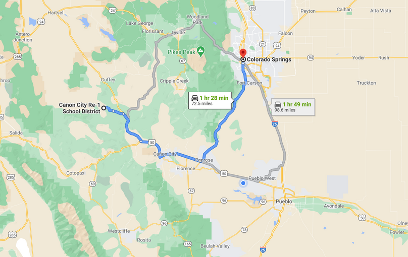 Fremont 36 rogers directions to colorado springs