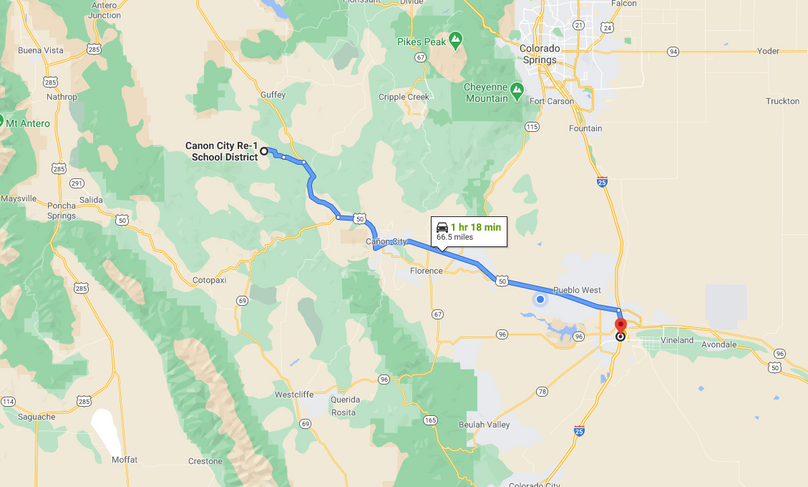 Fremont 36 rogers directions to pueblo