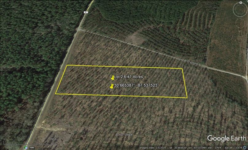 Aerial 2 6.47 acres baldwin county, al