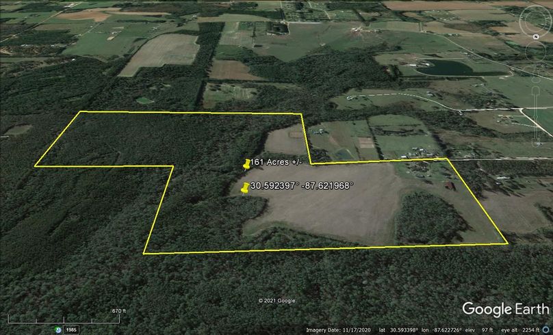 Aerial 4 approx. 161 acres baldwin county, al