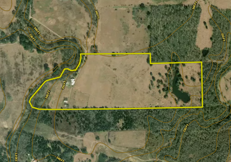 Bastrop co. 54.41 acres - circle b ranch contour map
