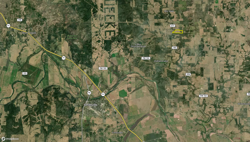 Bastrop co. 54.41 acres - circle b ranch area map