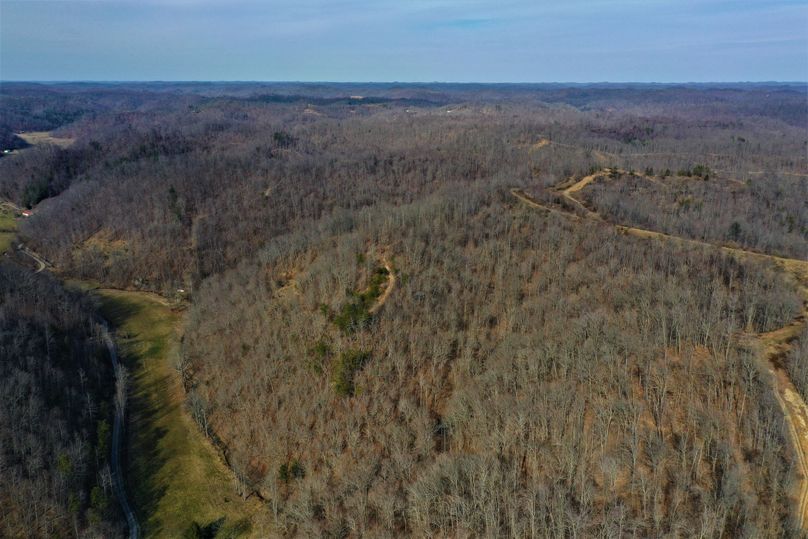 023 aerial view looking north east over the property