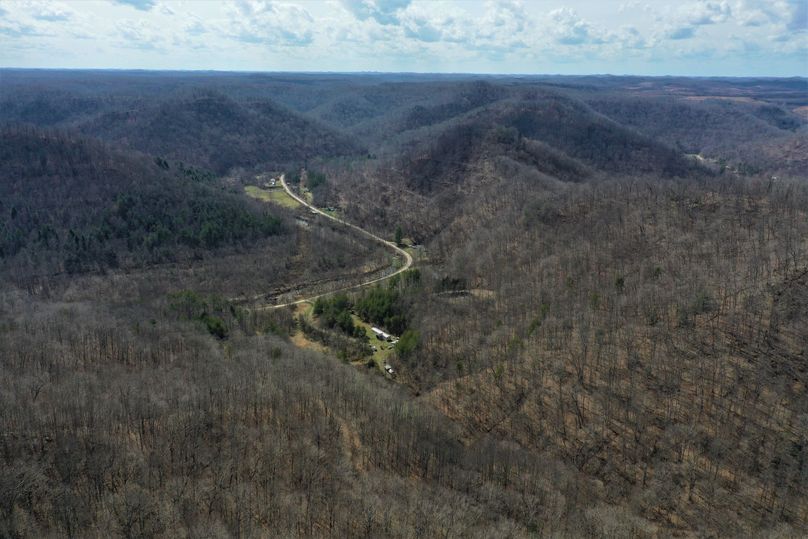 013 aerial drone shot from the middle of the property looking south