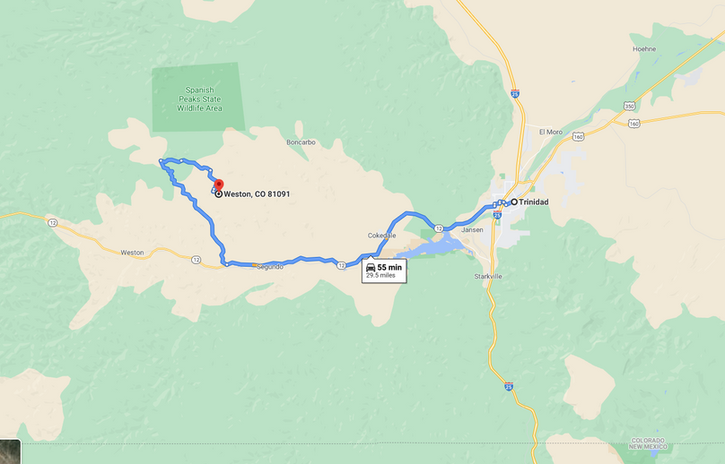 Las animas 120 daves directions to trinidad