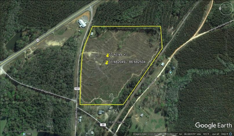 Aerial 3 approx. 33 acres covington county, al