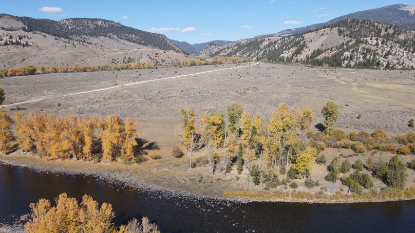 Looking towards property from Big Hole river