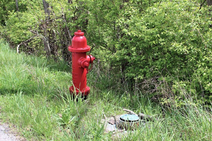 016 an existing water meter and fire hydrant at the southwest edge of the property