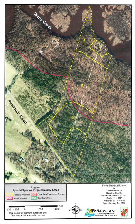 Maryland forrestry map