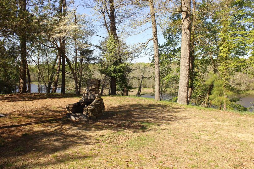 63.44acres carolinecty backyard backyard fireplace
