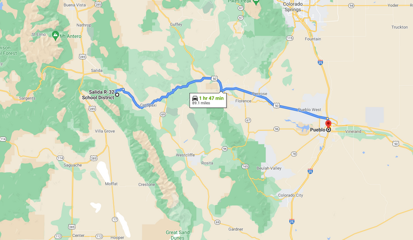 Fremont 35 tindall directions to pueblo