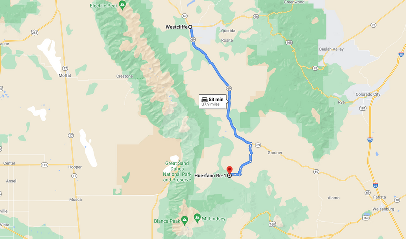 Huerfano 204 soucie directions to westcliffe