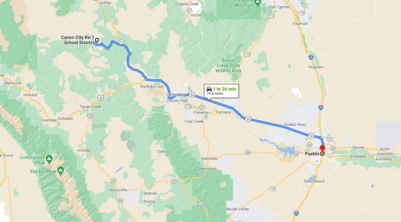 Fremont 35 heyden directions to pueblo