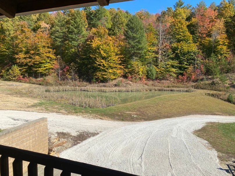 016 the view of the pond from the southeast covered porch area