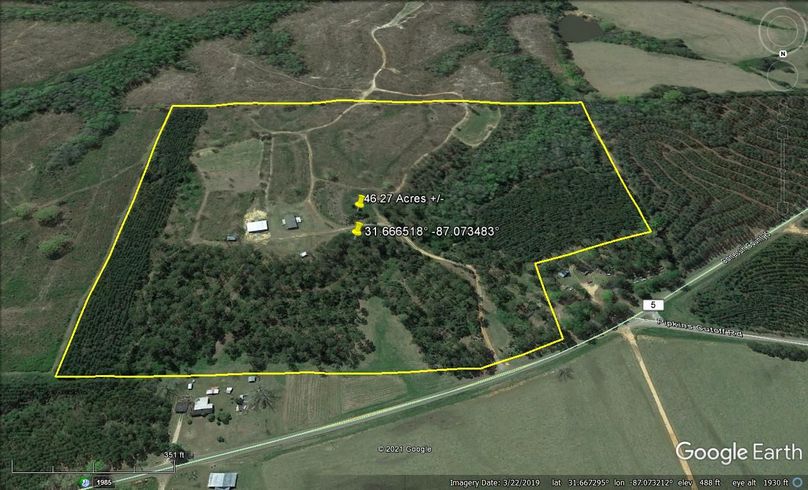 Aerial 4 approx. 46.27 acres conecuh county, al