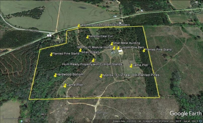 Aerial 6 approx. 46.27 acres conecuh county, al