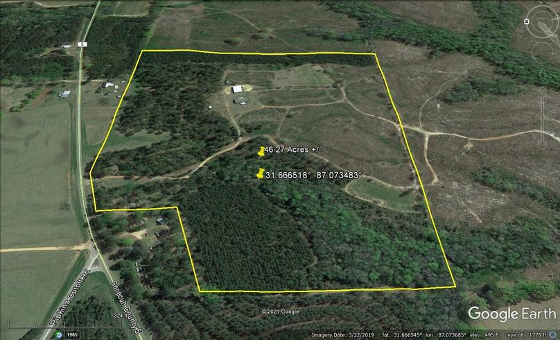 Aerial 3 approx. 46.27 acres conecuh county, al