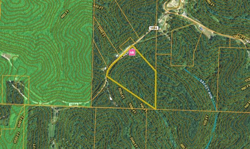 Monroe co oh 19 brown - topo