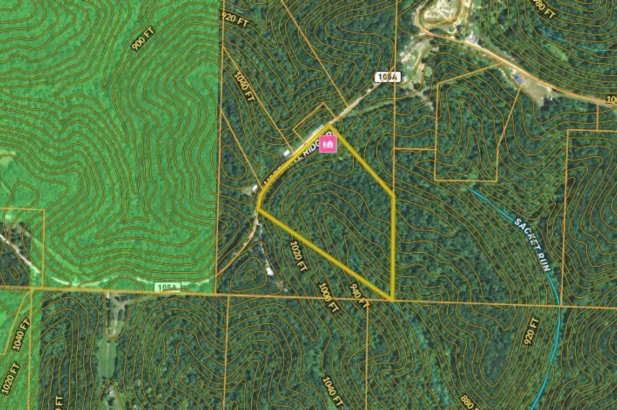 Monroe co oh 19 brown - topo