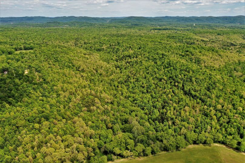 020 drone shot looking east over the property