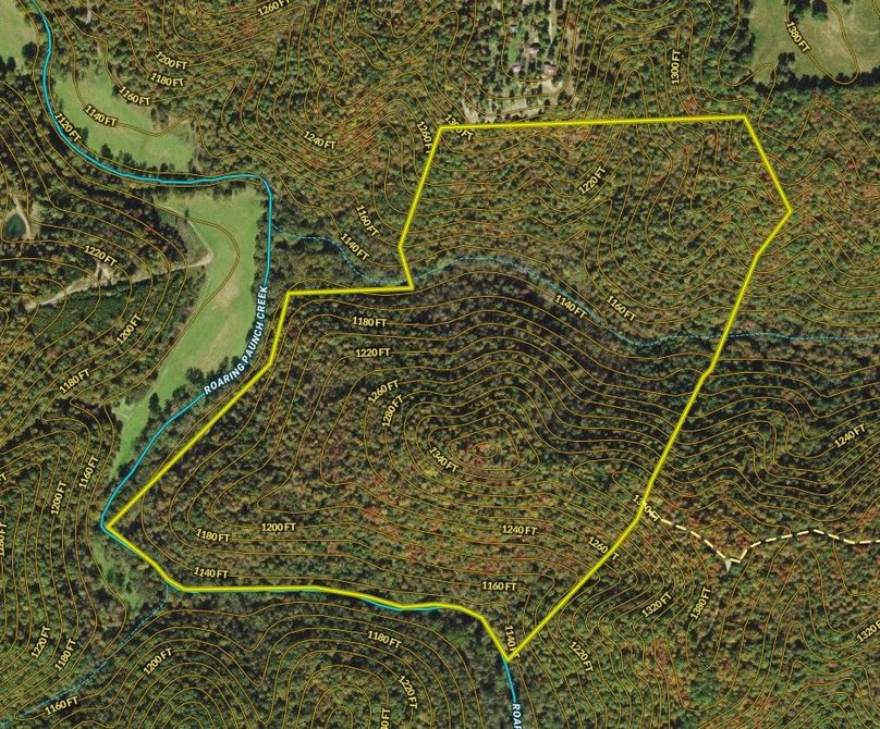 025 mapright zoomed in with contour lines