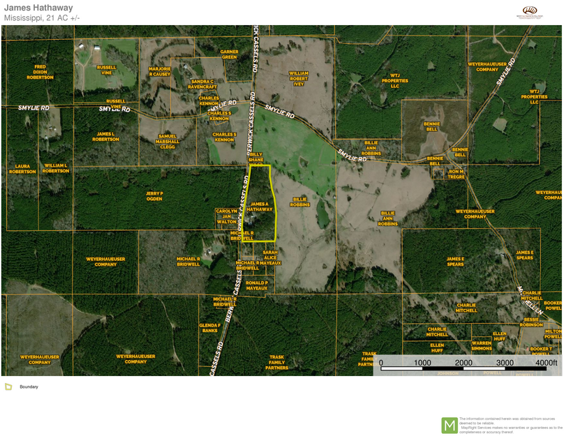21 ac. amite co. ownership map