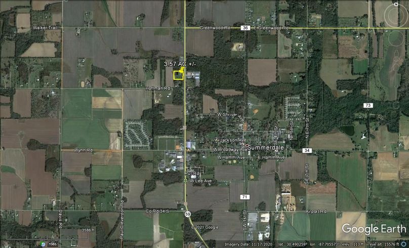 Aerial 4 approx. 3.57 acres baldwin county, al