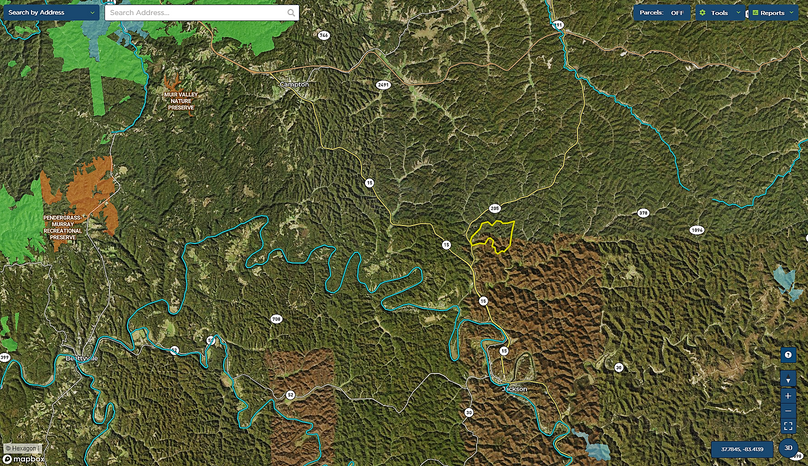 029 breathitt 931 mapright zoomed out with water features and public land