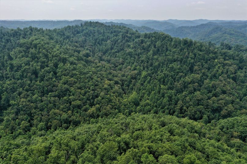002 aerial drone shot from the east boundary looking west up the valley