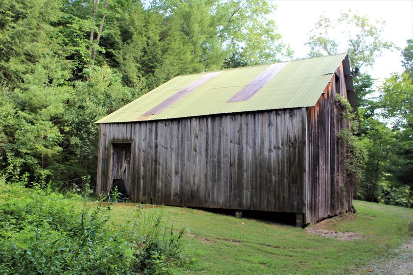 027 the north side of the barn as you approach the cabin