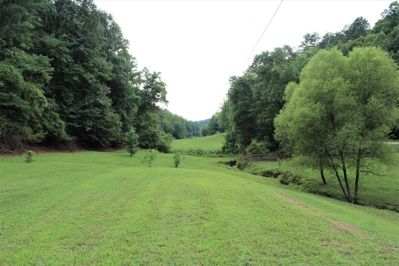 017 the view down the valley of the open field area from the front porch of the cabin