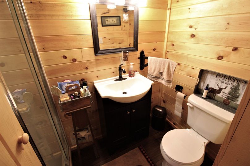 045 the bathroom downstairs to the right