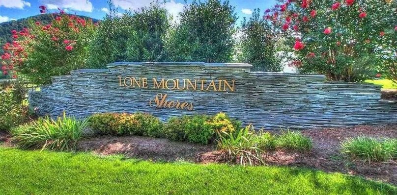 Lone mtn shores sign