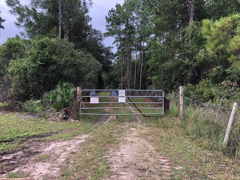 1. Property gate on SW 105th Avenue