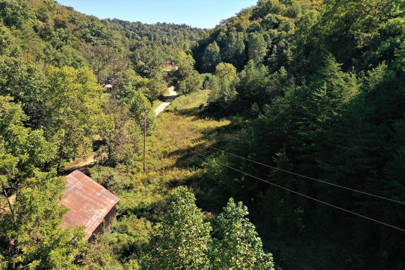 019 aerial drone shot from the barn looking east